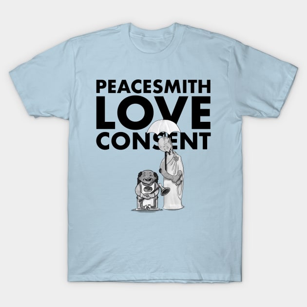 Peacesmith Love Consent T-Shirt by MaatCrook